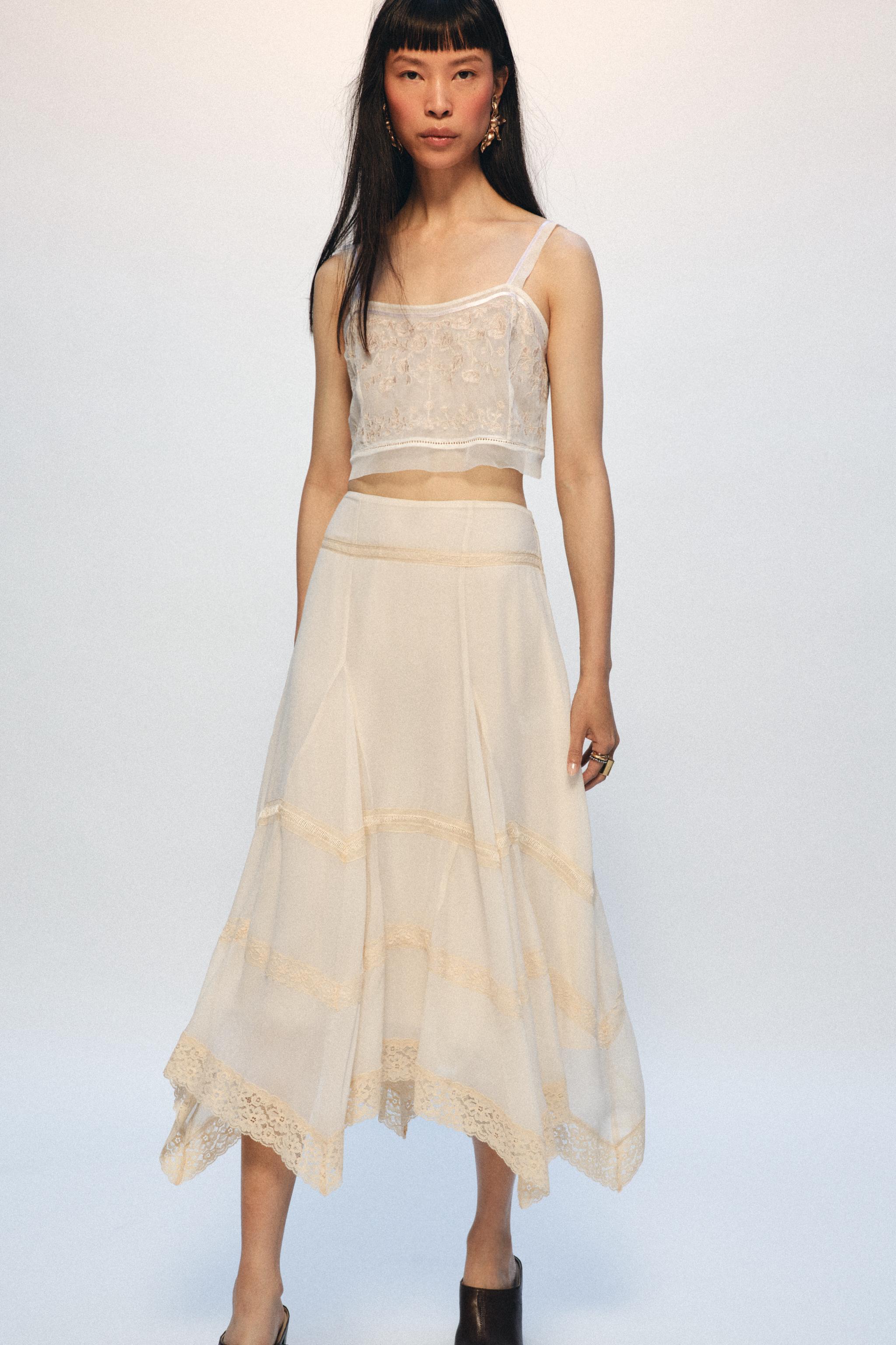 ZW COLLECTION COMBINATION LACE SKIRT